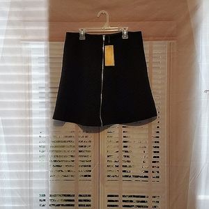 Francesca's black quilted Ali zipper skirt